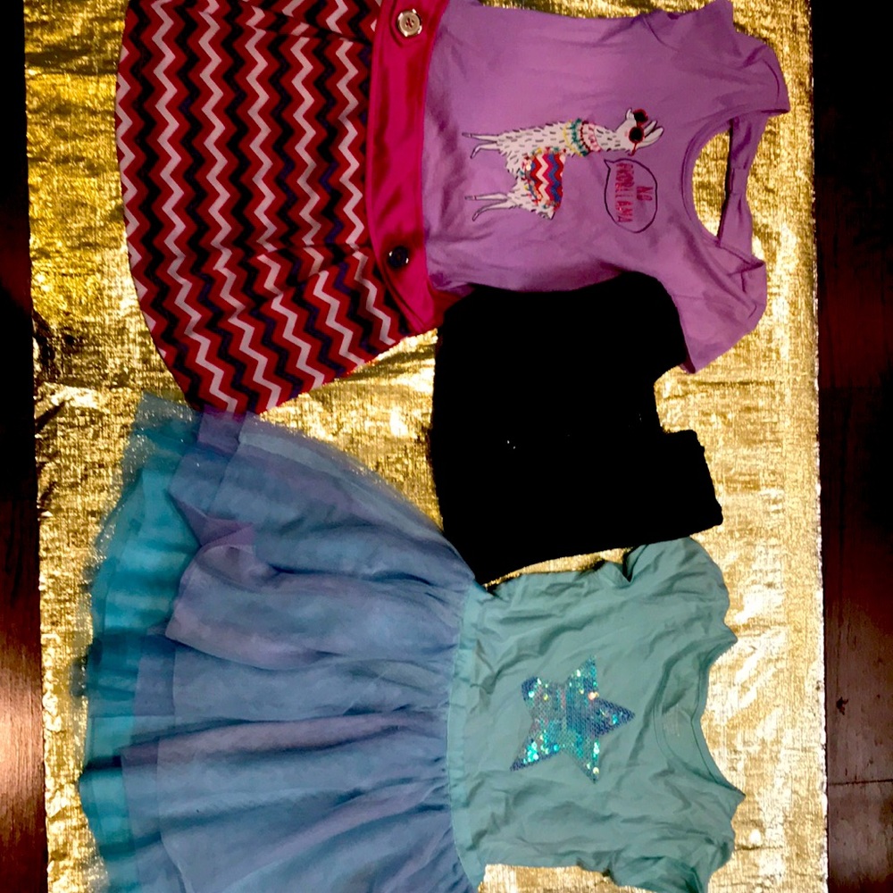 2 dresses and cardigan
